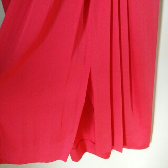 DVF DIANE VON FURSTENBERG coral silk dress - Picture 12 of 16